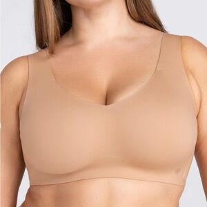 Honeylove Women's V-Neck Bra Size 1X Sand Pre-owned.